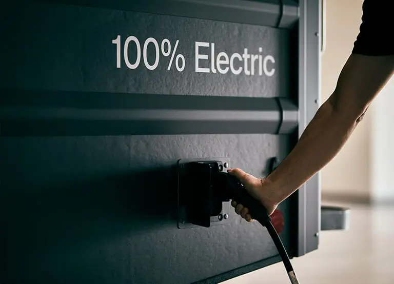 Workhorse W56 electric truck charging port