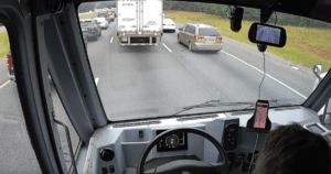 Bumper-to-bumper traffic on I-75 north of Atlanta, GA