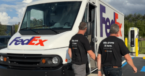 Two members of the Workhorse team that participated in the journey from Ohio to Florida